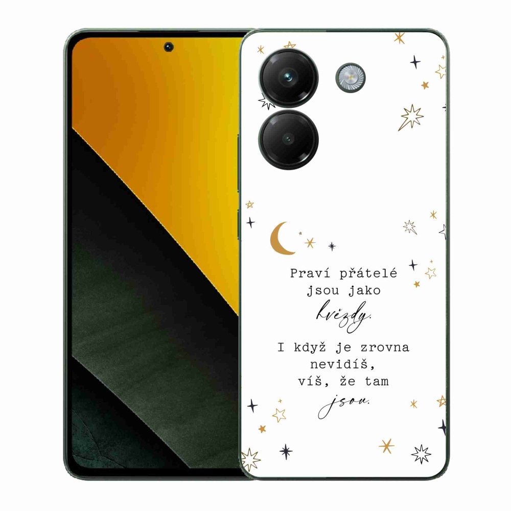 Gelový kryt mmCase na Xiaomi Poco M7 Pro 5G - citát 6 bílé pozadí