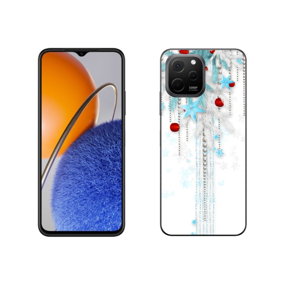 Gelový kryt mmCase na Huawei Nova Y61 - vánoční ozdoby