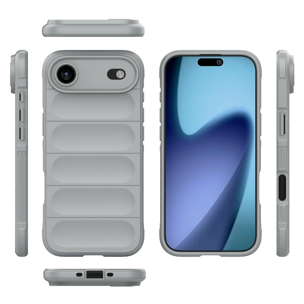 Rugg odolný gelový obal na iPhone 17 Air - světlešedý