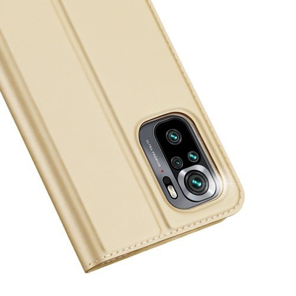DUX knížkové pouzdro na Xiaomi Redmi Note 10 4G/Redmi Note 10S/Poco M5s - zlaté