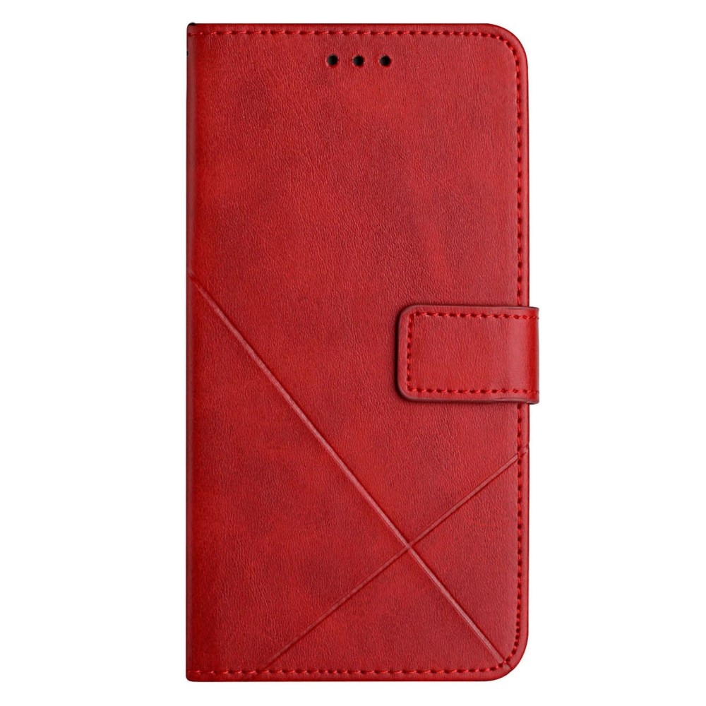 Line knížkové pouzdro na Xiaomi Redmi Note 14 5G - červené