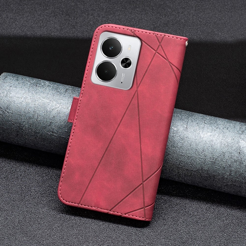 COLOR BNF knížkové pouzdro na Realme 14 5G - červené
