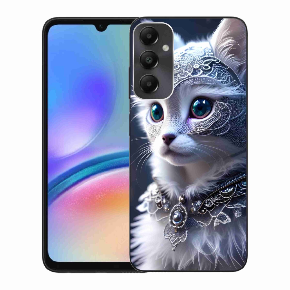 Gelový kryt mmCase na Samsung Galaxy A05s - bílá kočka