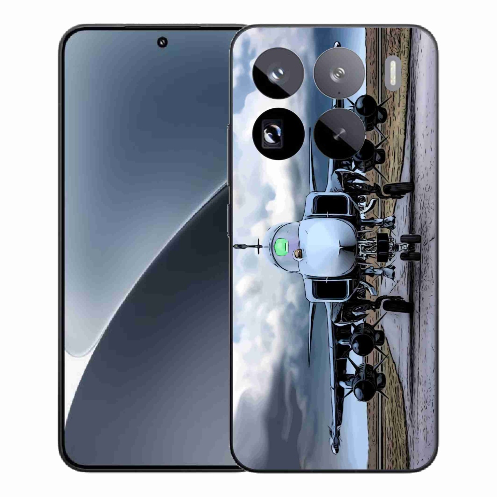 Gelový kryt mmCase na Xiaomi 15 Pro - vojenské letadlo