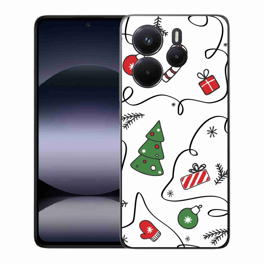Gelový kryt mmCase na Xiaomi Redmi Note 14 - vánoční motivy