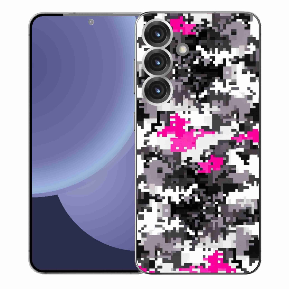 Gelový kryt mmCase na Samsung Galaxy S25+ - maskáčový vzor 4
