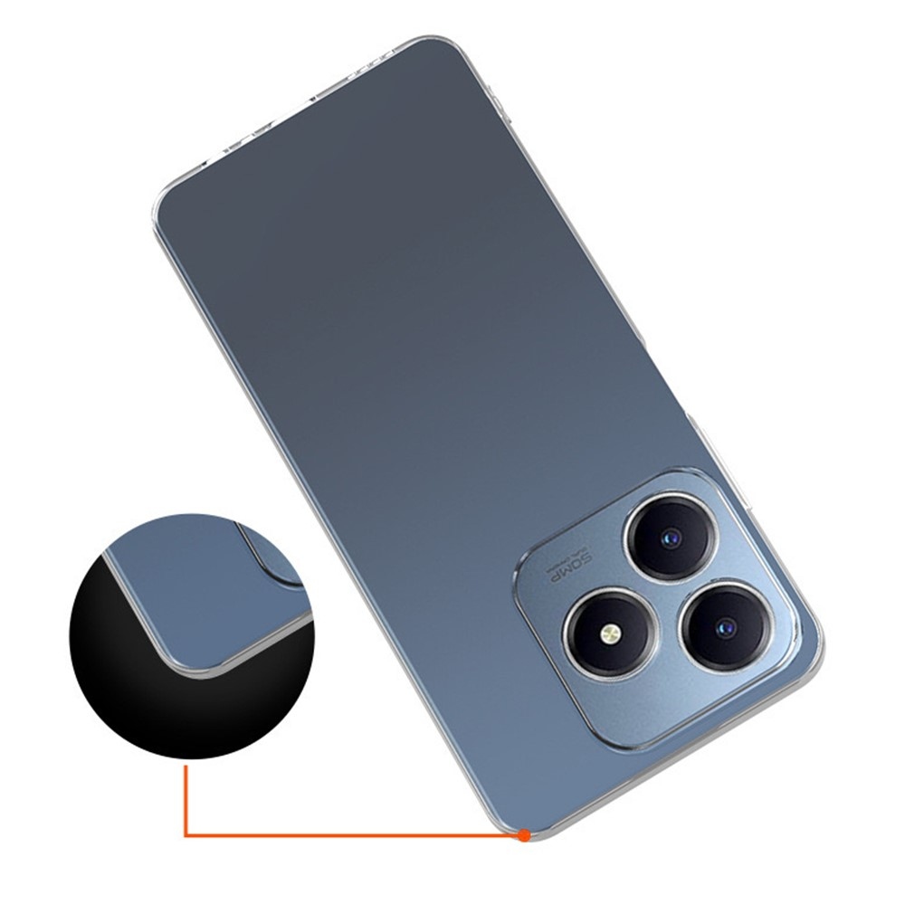 Průhledný gelový obal na Realme C63 - průhledný
