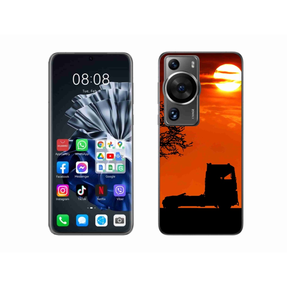 Gelový kryt mmCase na Huawei P60 Pro - kamion 3