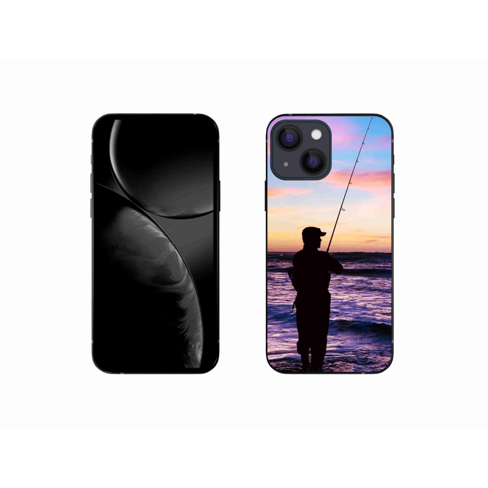 Gelový kryt mmCase na iPhone 13 mini 5.4 - rybaření 1