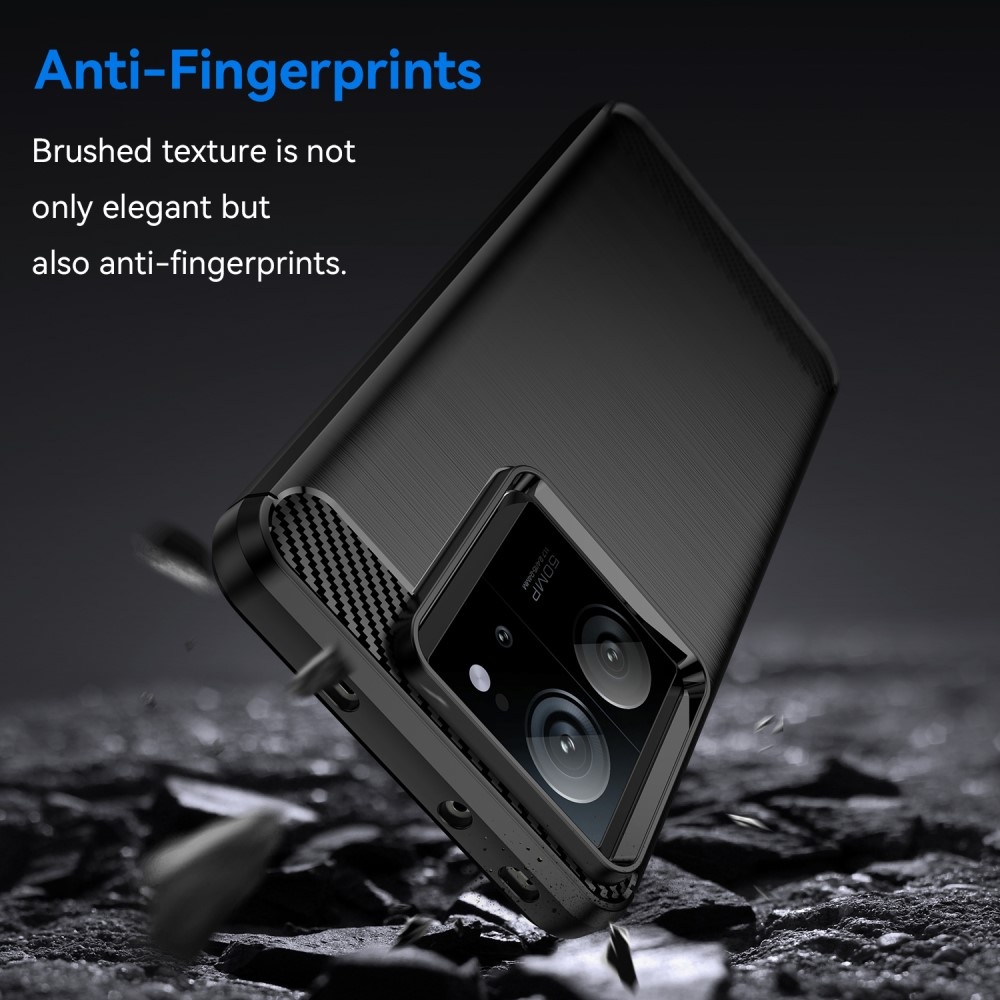 Carbon odolný gelový obal na Xiaomi 13T/13T Pro - černý