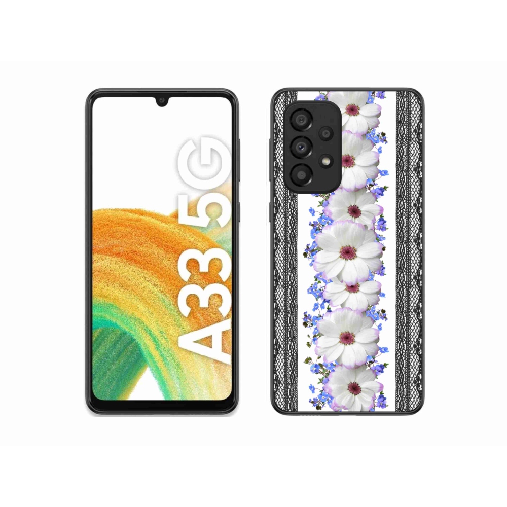 Gelový kryt mmCase na Samsung Galaxy A33 5G - květiny 8