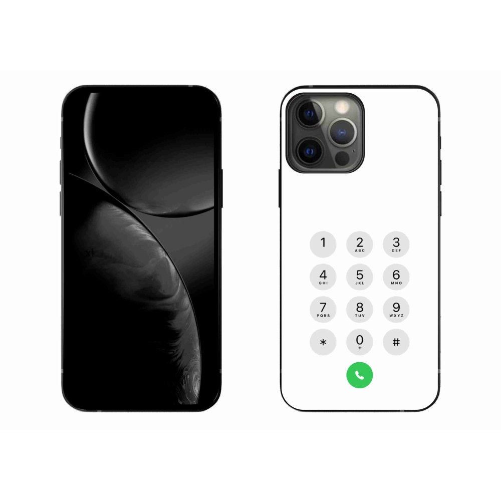 Gelový kryt mmCase na iPhone 13 Pro Max - bílý číselník