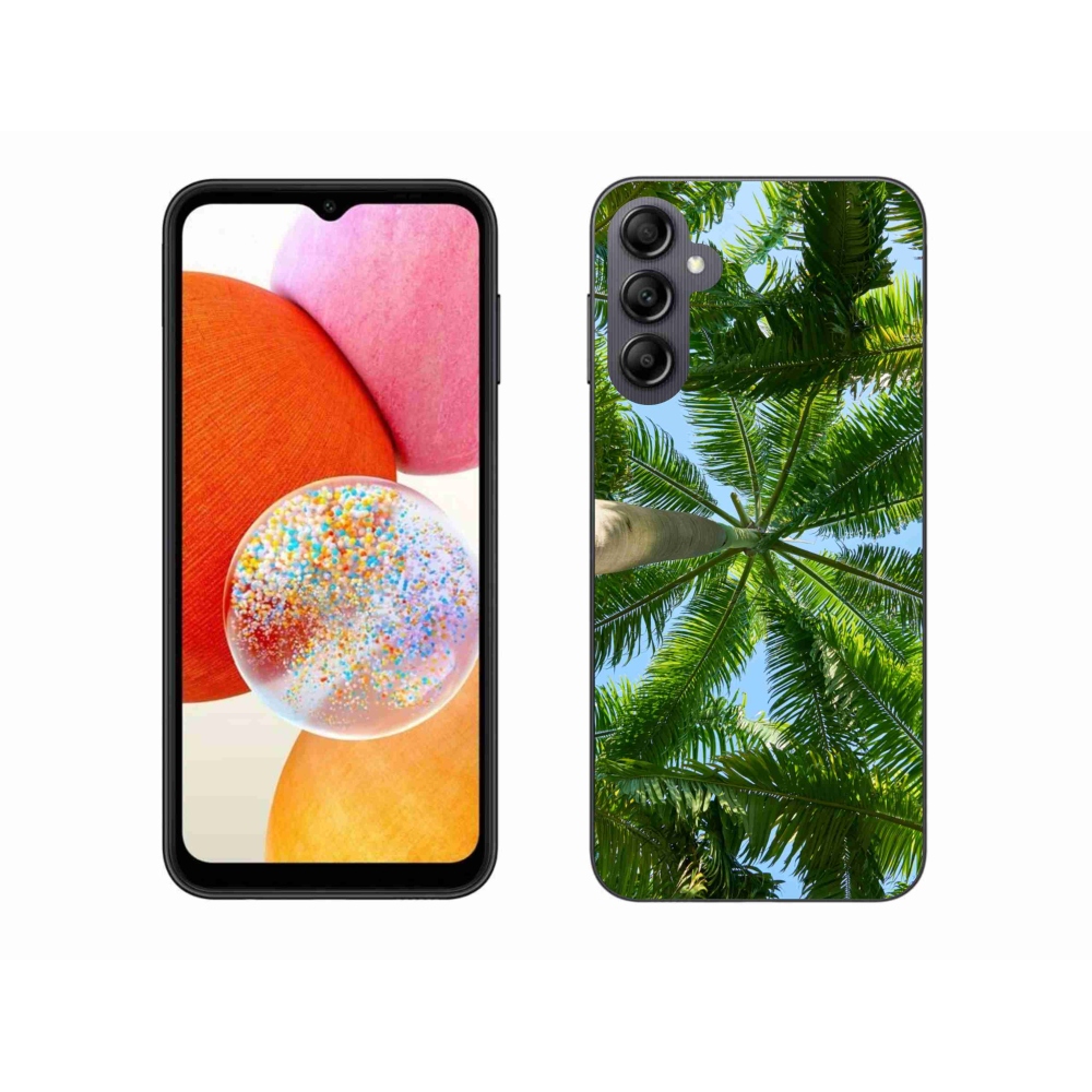 Gelový kryt mmCase na Samsung Galaxy A14 4G/5G - palmy