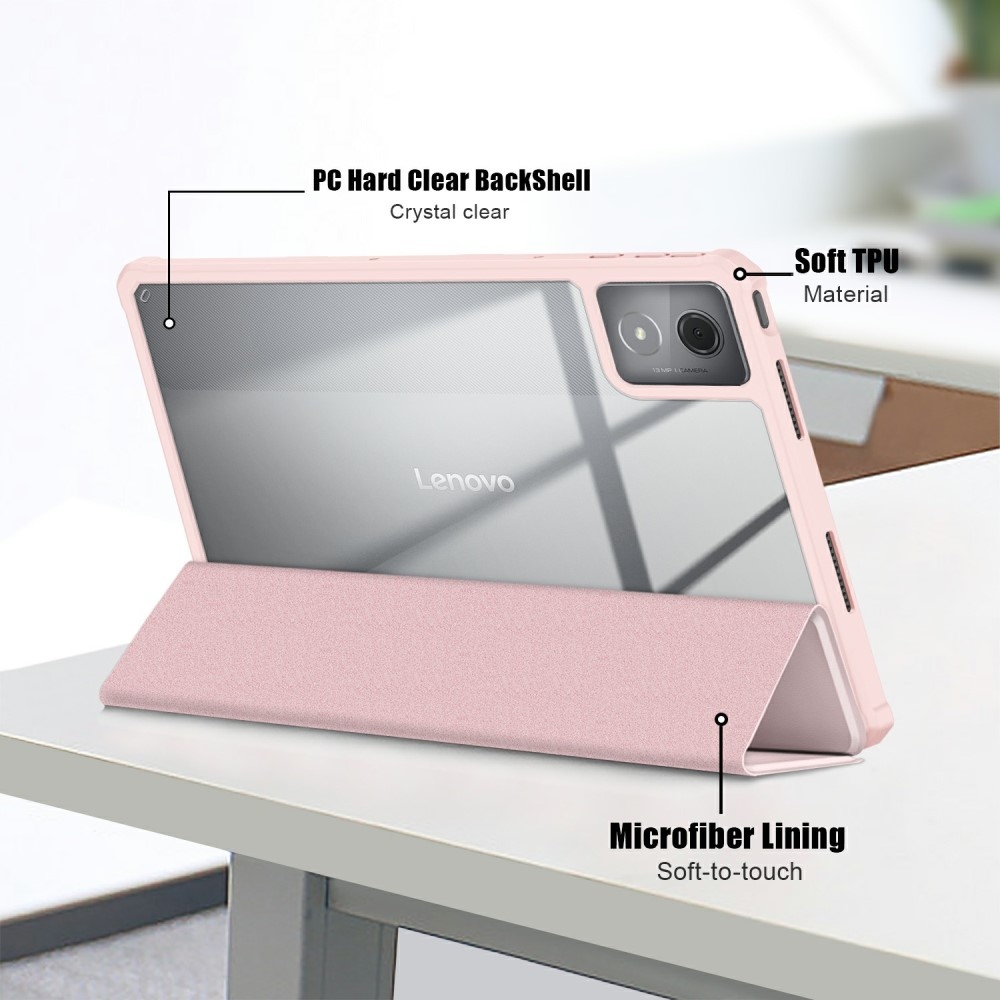 Case chytré zavírací pouzdro na tablet Lenovo Tab K11 Plus - růžové