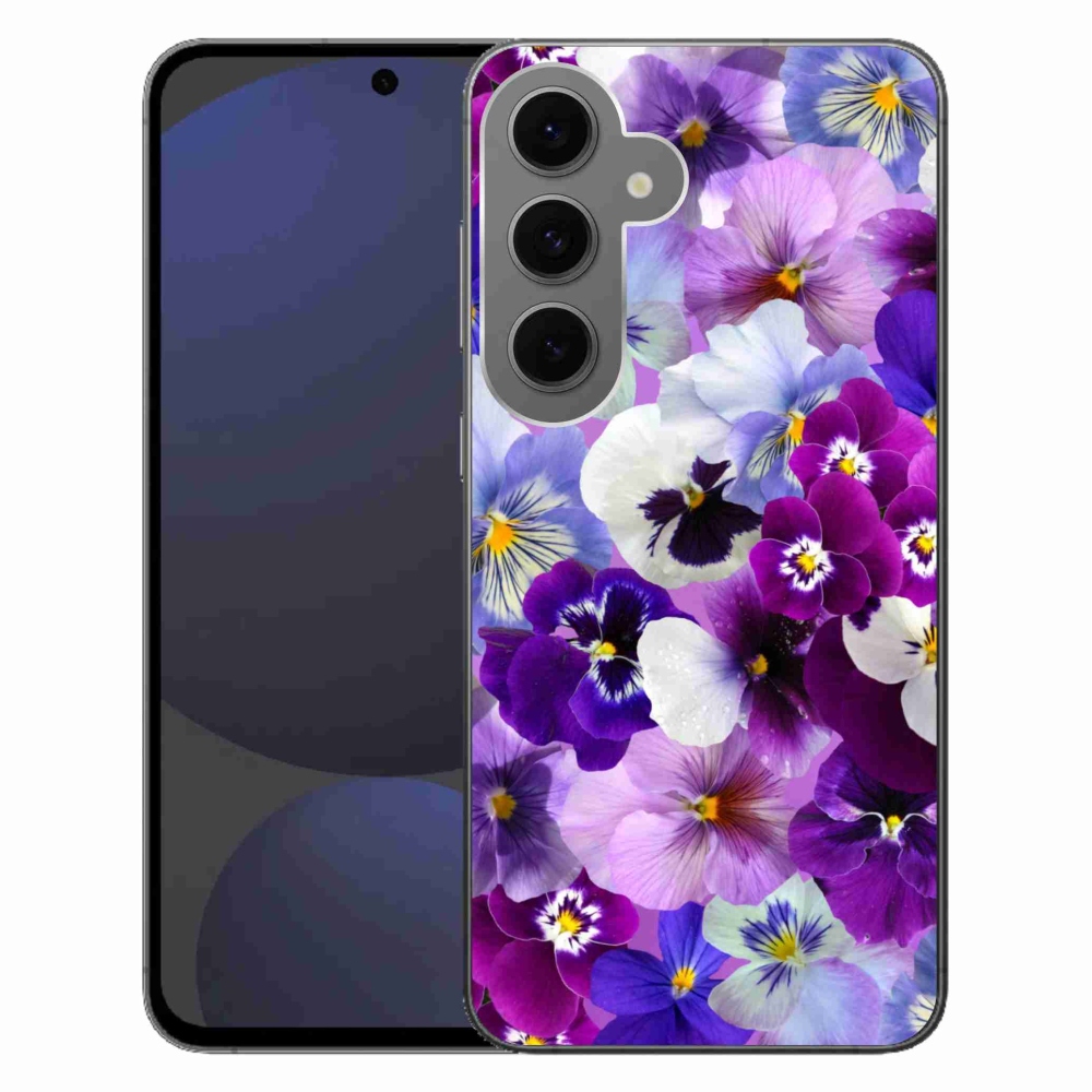 Gelový kryt mmCase na Samsung Galaxy S24 FE - květiny 9