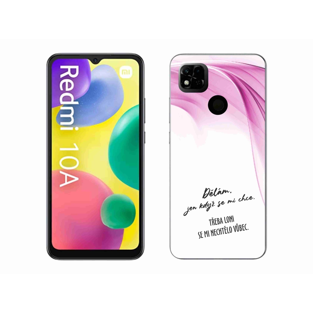 Gelový kryt mmCase na Xiaomi Redmi 10A - vtipný text 12 bílé pozadí