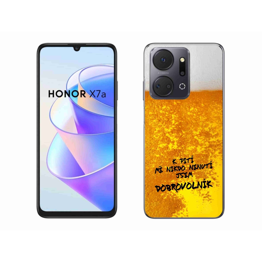 Gelový kryt mmCase na Honor X7a - pivní motiv 4