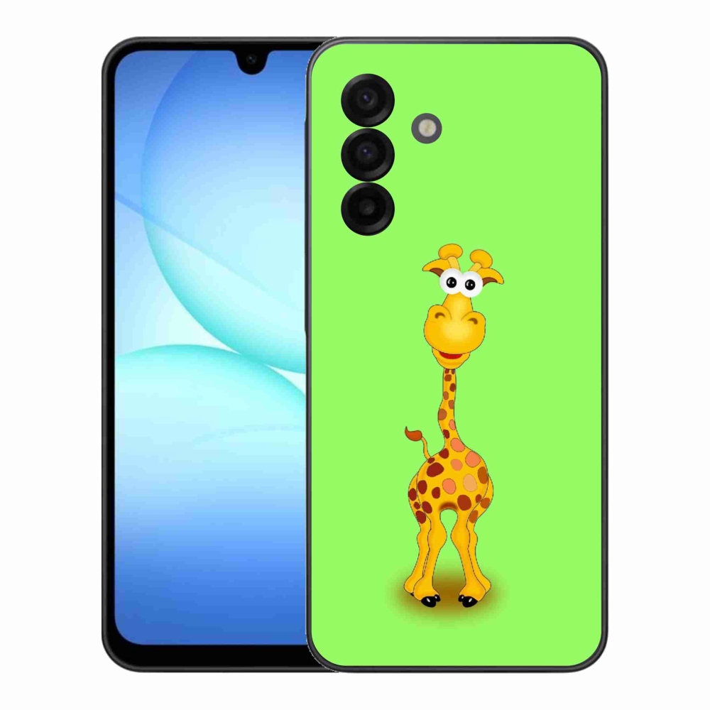 Gelový kryt mmCase na Samsung Galaxy A17 4G/5G - kreslená žirafa