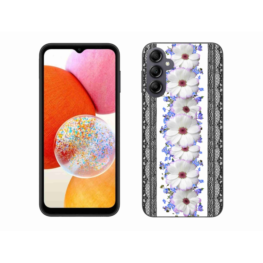 Gelový kryt mmCase na Samsung Galaxy A14 4G/5G - květiny 8