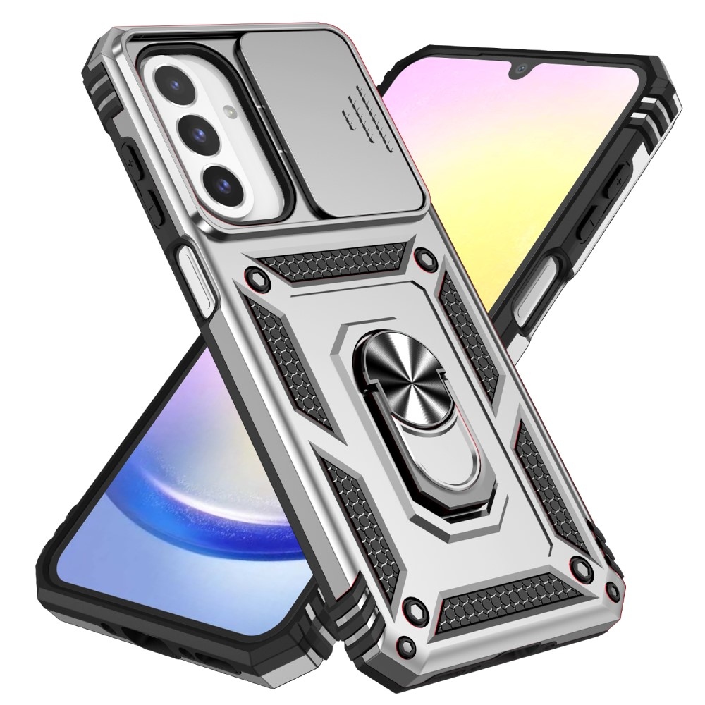 Ring odolný kryt na Samsung Galaxy A26 5G - stříbrný