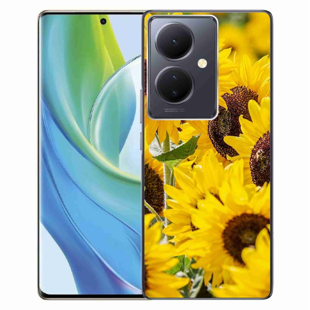 Gelový kryt mmCase na Vivo V29 Lite 5G - slunečnice