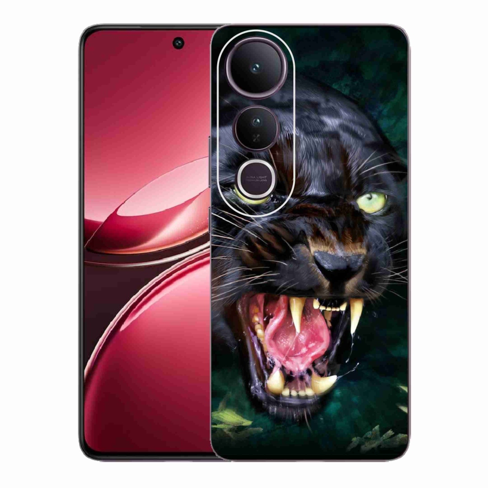 Gelový kryt mmCase na Vivo V50 Lite 4G/5G - rozzuřený černý panter