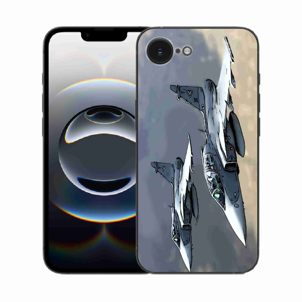 Gelový kryt mmCase na iPhone 16e - stíhačky