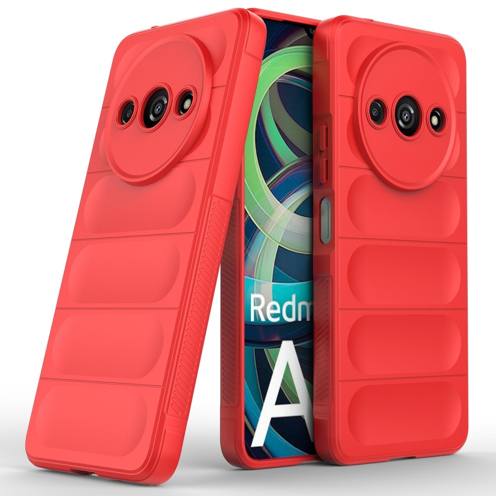 Rugg odolný gelový obal na Xiaomi Redmi A3 - červený