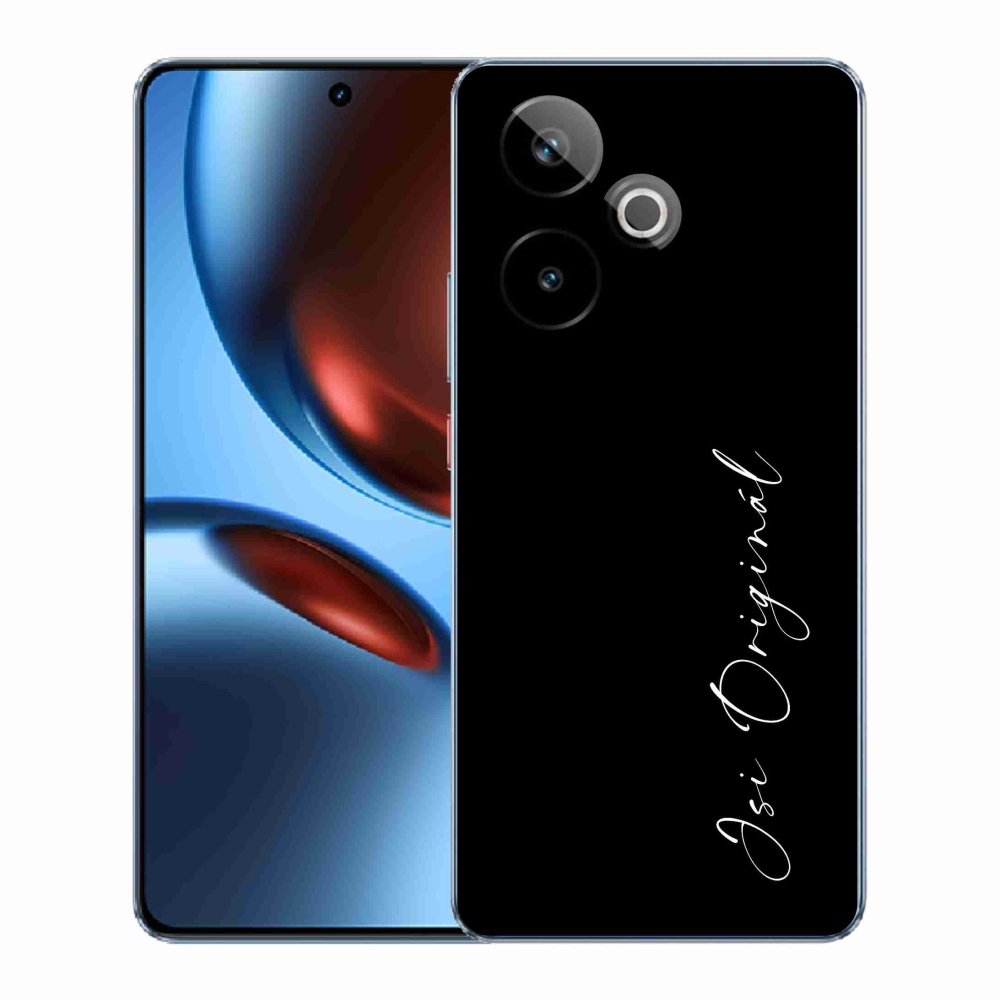 Gelový kryt mmCase na Realme GT 7 5G/GT 7T 5G - jsi originál černé pozadí