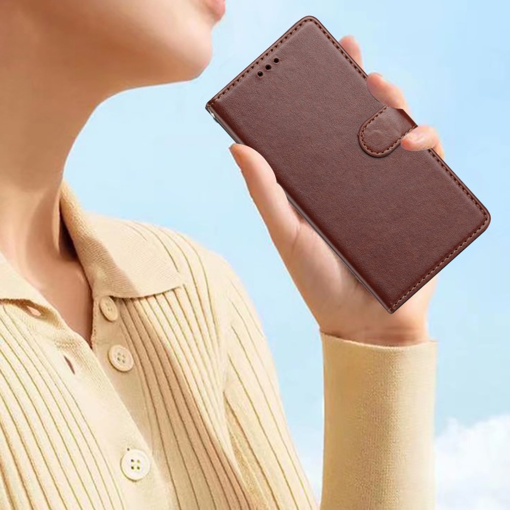 Clots knížkové pouzdro na Xiaomi Redmi Note 14 Pro 5G/Poco X7 5G - hnědé