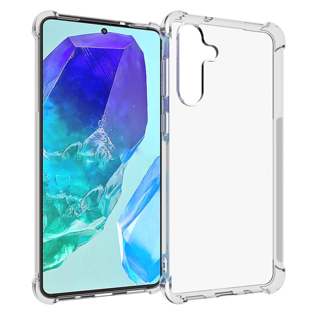 Průhledný gelový obal s vyztuženými rohy na Samsung Galaxy M55 5G
