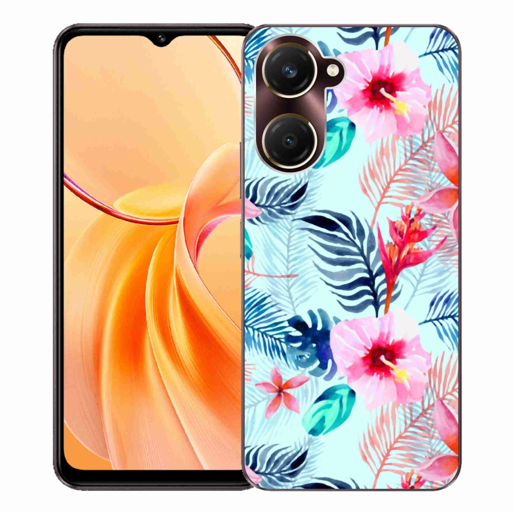 Gelový kryt mmCase na Vivo Y28s 5G - květiny
