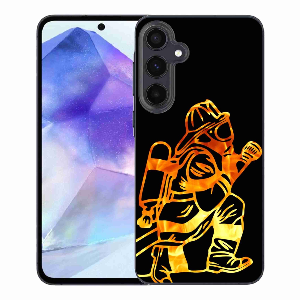 Gelový kryt mmCase na Samsung Galaxy A55 5G - hasič 1