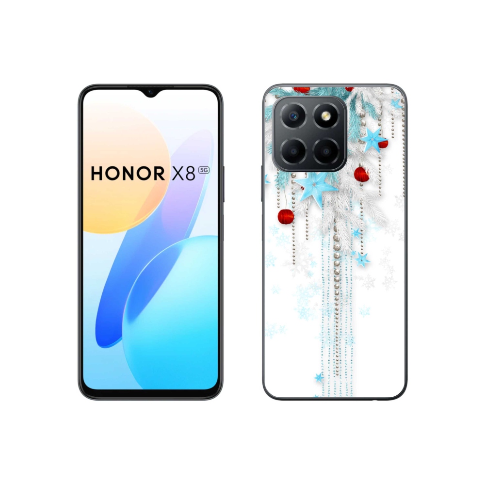 Gelový kryt mmCase na Honor X8 5G/70 Lite 5G - vánoční ozdoby