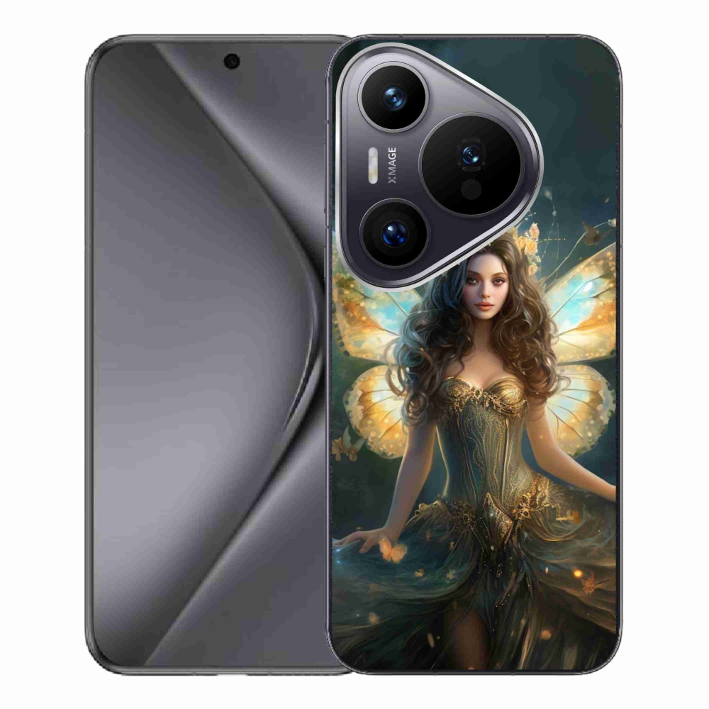 Gelový kryt mmCase na Huawei Pura 70 Pro - motýlí žena