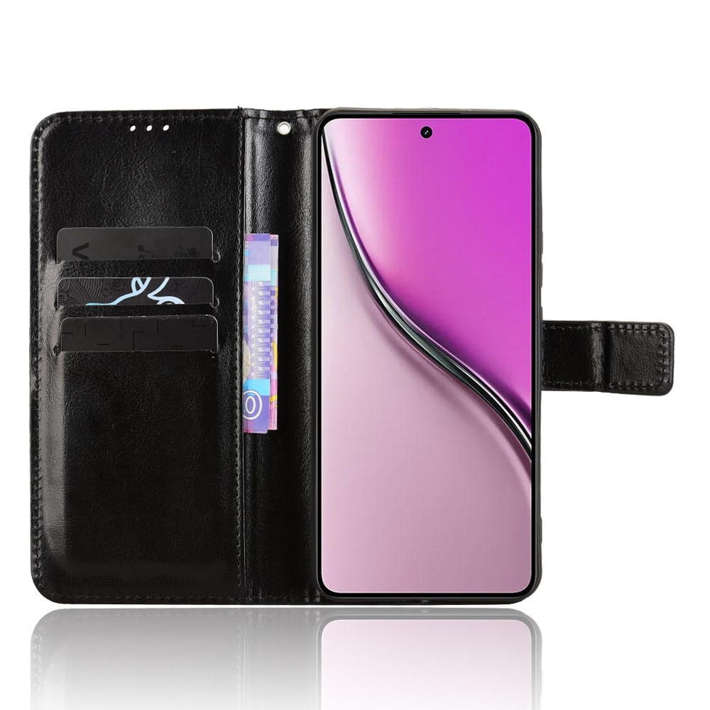 Crazy knížkové pouzdro na Realme 14 5G - černé