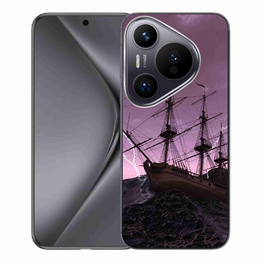 Gelový kryt mmCase na Huawei Pura 70 Pro - loď v bouři