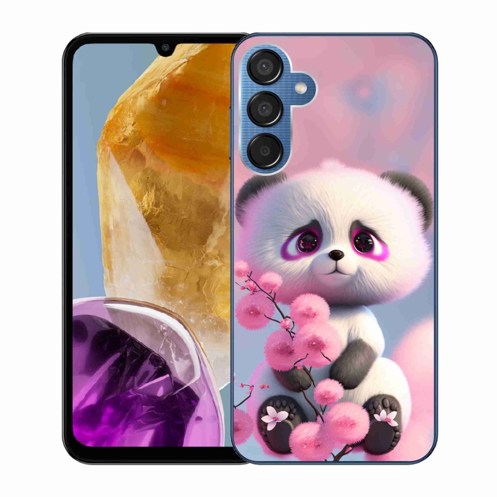 Gelový kryt mmCase na Samsung Galaxy M15 5G - roztomilá panda 1