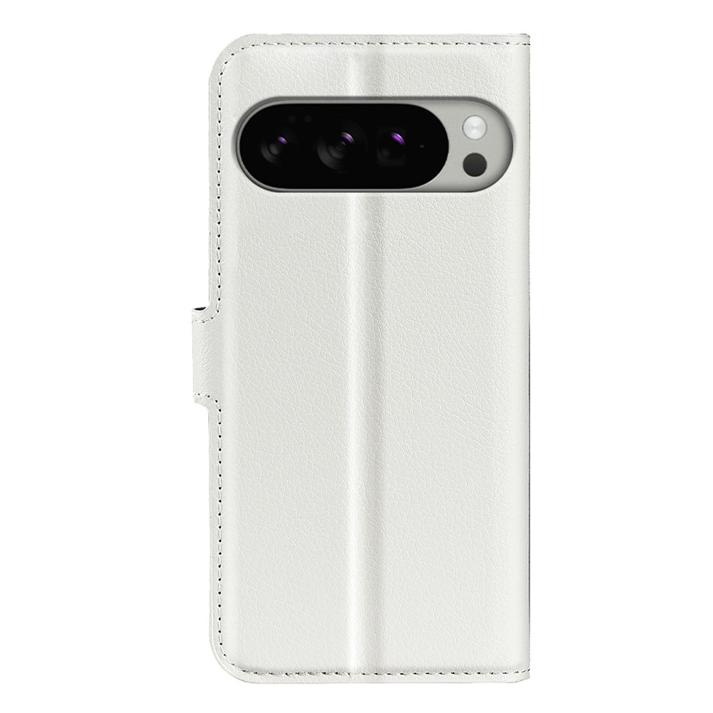 Litchi knížkové pouzdro na Google Pixel 10 Pro XL - bílé