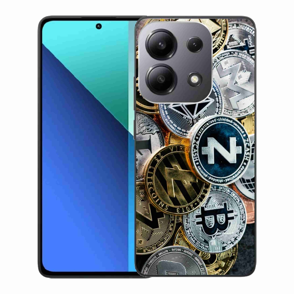 Gelový kryt mmCase na Xiaomi Redmi Note 13 - kryptoměny