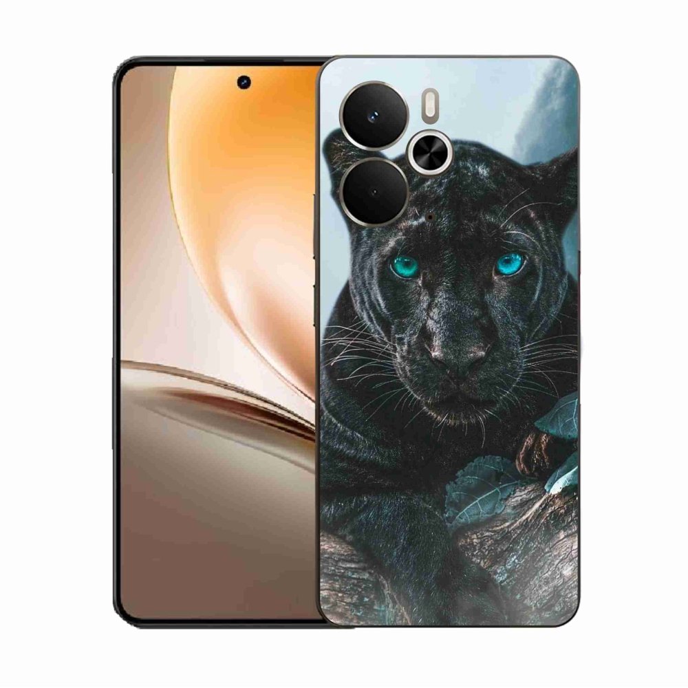 Gelový kryt mmCase na Realme 14 5G - černý panter