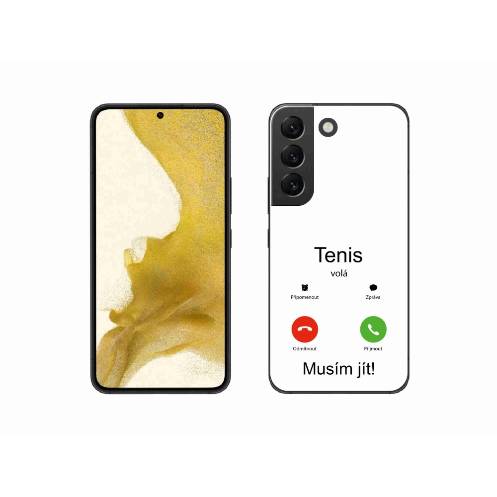 Gelový kryt mmCase na Samsung Galaxy S22 5G - tenis volá bílé pozadí