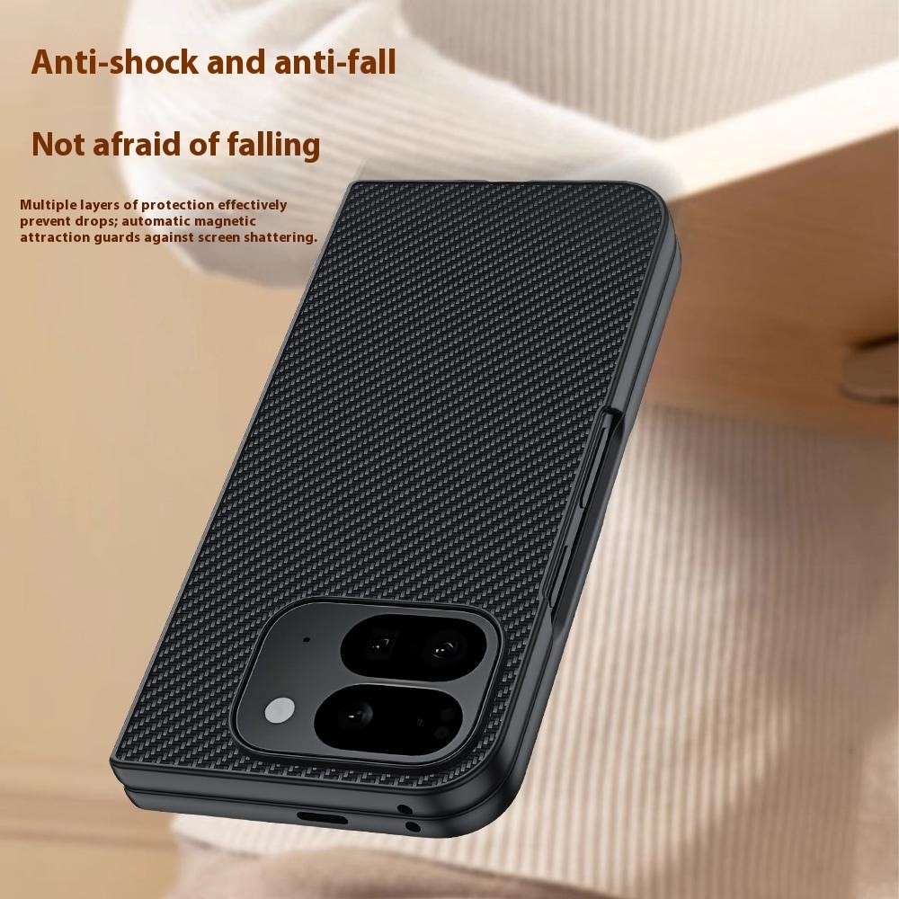 Carbone plastový kryt na mobil Google Pixel 10 Pro Fold - černý