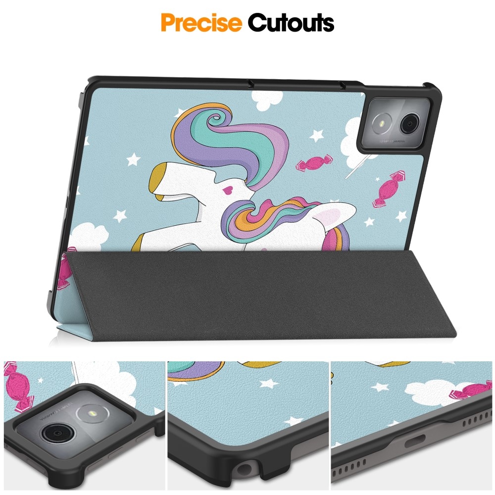 Patte chytré zavírací pouzdro na Lenovo Tab K11 Plus - jednorožec