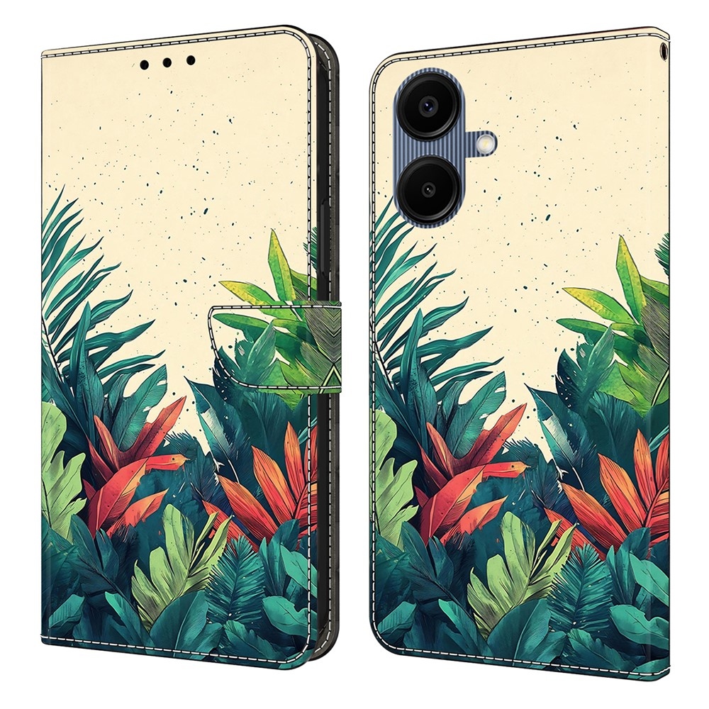 Smooth knížkové pouzdro na Samsung Galaxy A07 4G - listy