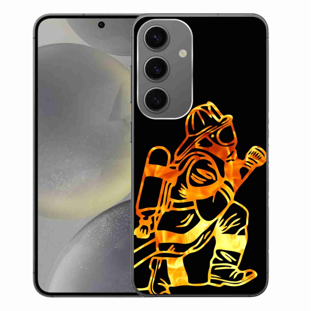 Gelový kryt mmCase na Samsung Galaxy S24+ - hasič 1