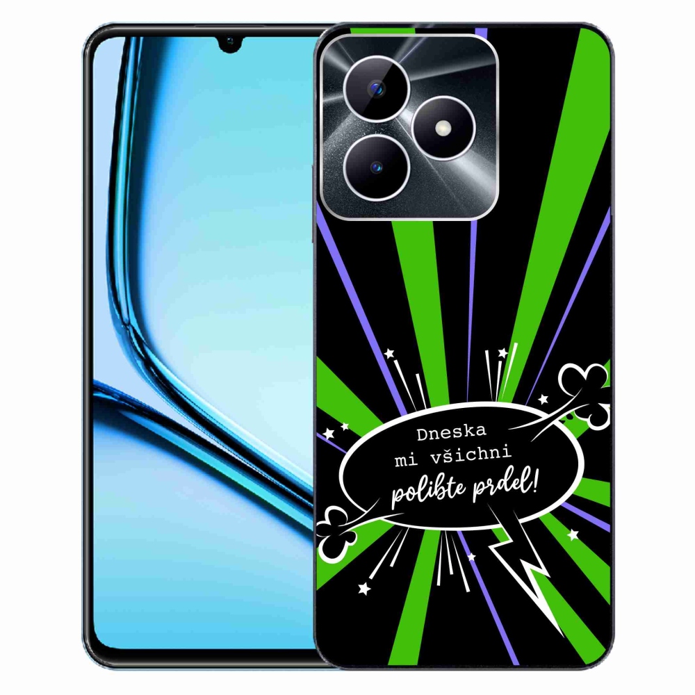 Gelový kryt mmCase na Realme Note 50 - vtipný text 15 černé pozadí