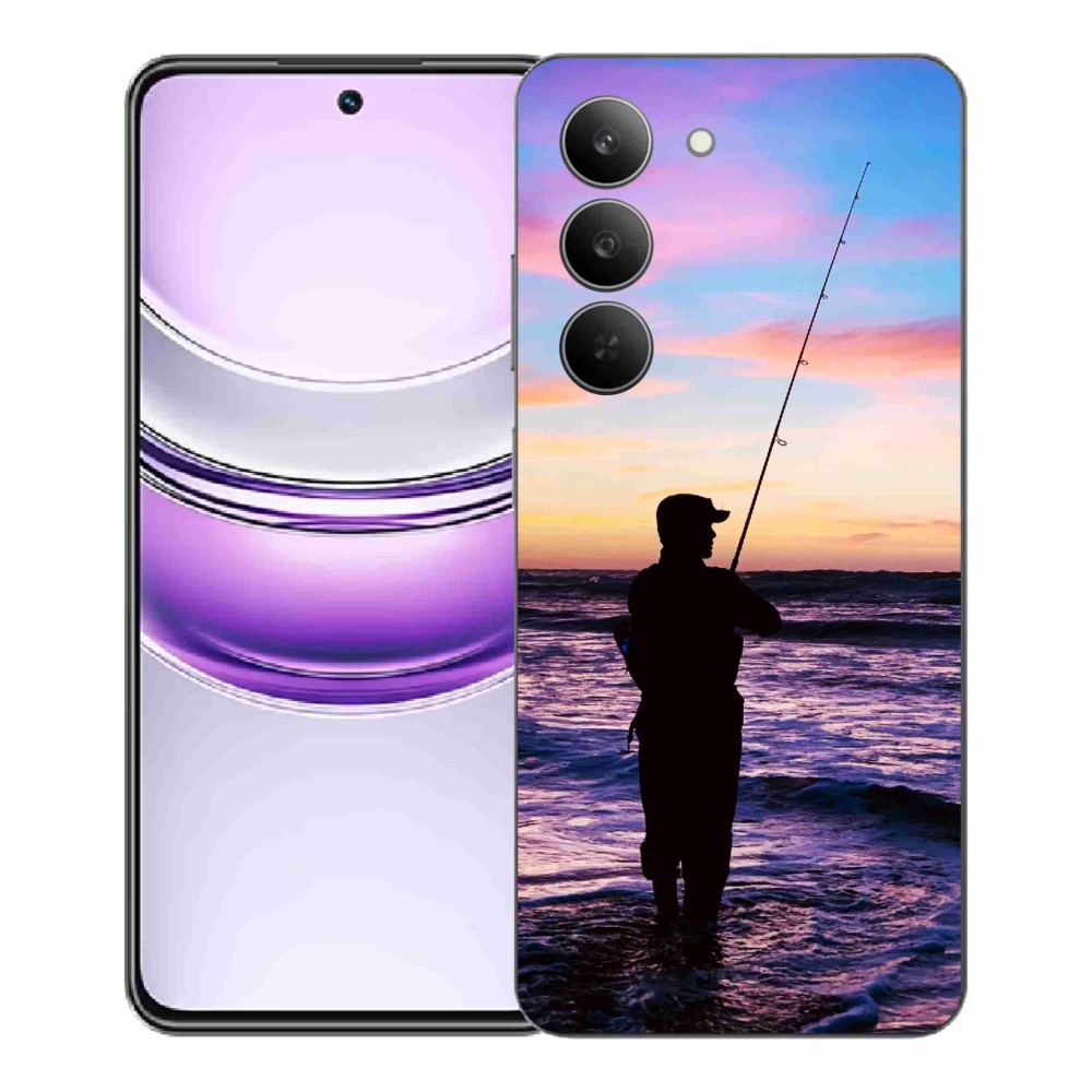 Gelový kryt mmCase na Realme 14x 5G - rybaření 1