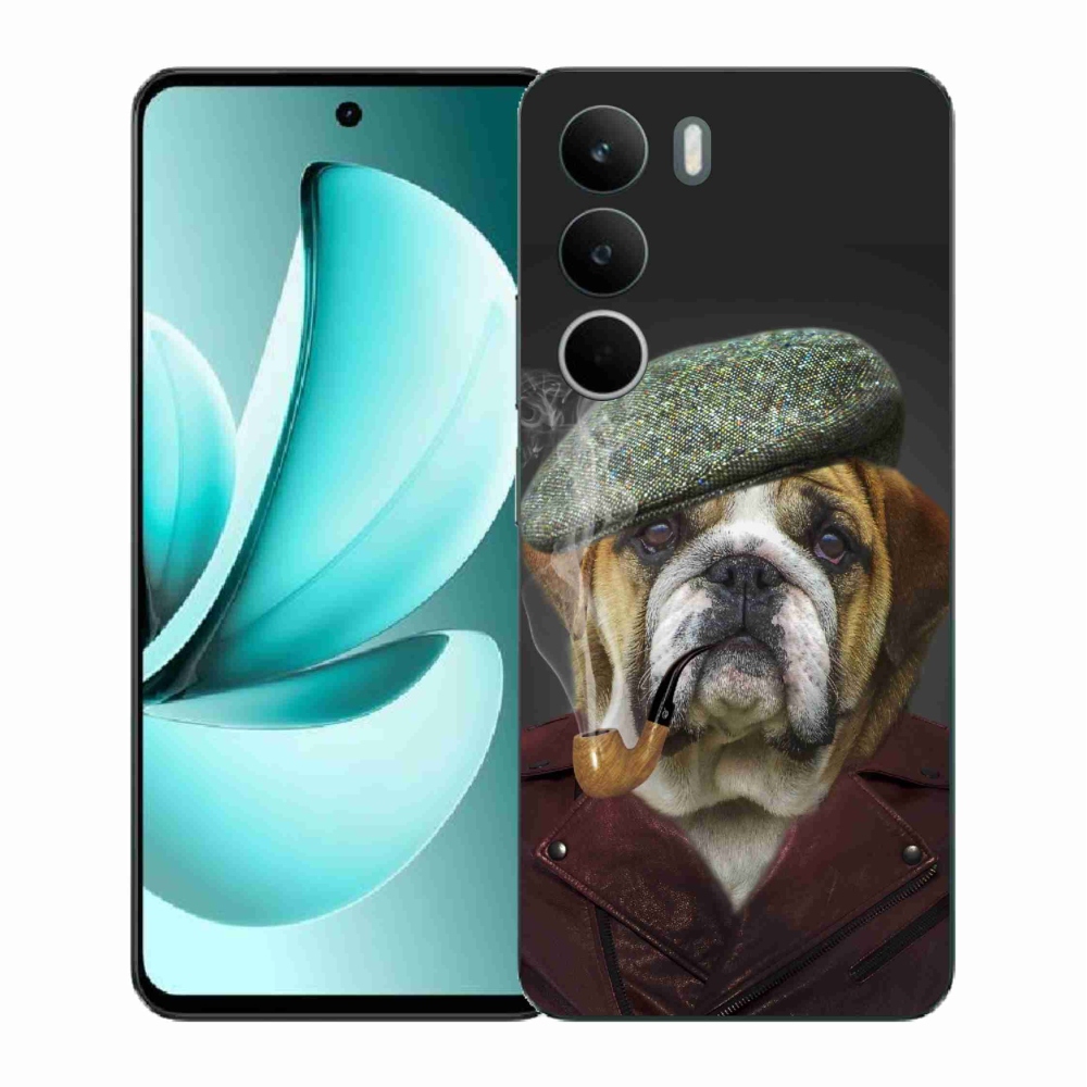 Gelový kryt mmCase na Realme C71 - pes s fajfkou