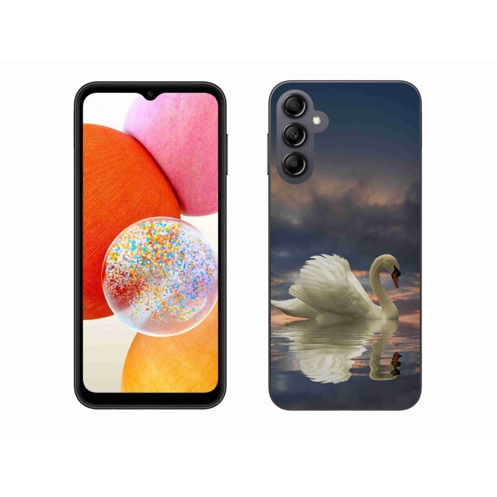 Gelový kryt mmCase na Samsung Galaxy A14 4G/5G - labuť